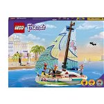 Jucarie 41716 Friends Stephanie s Sailing Adventures Construction Toy (Toy Sailboat with 3 Minifigures), LEGO