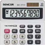 Calculator de birou, Sencor, Afisaj cu 10 cifre, Alb