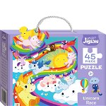 Junior Jigsaw 45 Piece Puzzle. Unicorn Race, nobrand