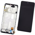 Display Xiaomi Redmi Note 10 Pro OEM OLED cu Rama Black Negru, Xiaomi