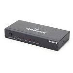 Splitter video Cablexpert DSP-4PH4-02, HDMI la 4 monitoare, HDMI mama la HDMI mama x 4, Gembird