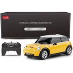 Masina cu telecomanda Mini Cooper, galben, scara 1: 24, Rastar, 