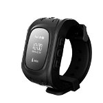 Ceas Smartwatch Copii Techstar® Q50, 0.96 inch IPS, Slot Cartela SIM, Tracker GPS, AGPS, LBS, Buton Urgenta SOS, Monitorizare Live, Apelare, Negru
