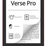eBook Reader PocketBook Verse Pro PB634, Ecran tactil 6.0inch E Ink Carta™ 1200, 300DPI, 512MB RAM, 16GB Flash, SMARTlight, WiFi (Rosu), PocketBook