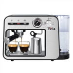 Espressor cafea Oliver Voltz, 1450W, 15 bar, 1L, Incalzire cesti, Oprire automata, Inox, Oliver Voltz