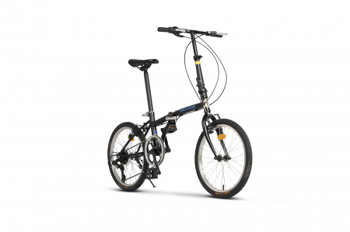 Bicicleta pliabila Velors V2052A, cadru otel, 20", Albastru/Rosu