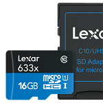 16GB mSDHC HP CLS10 UHS-I 95MB/s + adaptor SD