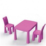Set masa copii si scaune MyKids 0468/3 Roz