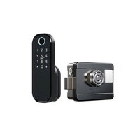 Yala Smart wireless Mentor SY011, WiFi, 5in1, Aplicatie, Amprenta, Parola, Card, Cheie, cu broasca pentru usi din metal, lemn, PVC