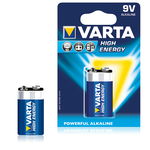 Baterie Alcalină Varta 6LR61 9 V 580 mAh High Energy Albastru, Varta