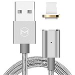 Cablu Lightning Mcdodo Magnetic Silver (1.2m, 2.4A max, led indicator)