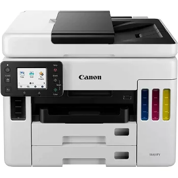 Multifunctional inkjet color CISS Canon Maxify GX7040, ( Print, Copy,Scan, Fax, Cloud), dimensiune A4 , duplex printare, ADF, viteza 24 ppm alb-negru, 15.5 ppm color, rezolutie 600X1200 dpi, alimentare hartie 250+250+100 coli, Scannet CIS, rezolutie scan, Canon