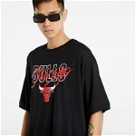 New Era Chicago Bulls NBA Script Oversized T-Shirt Black, New Era