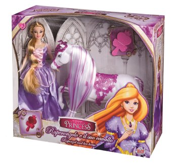 Princess, Papusa Rapunzel de 30 cm si calutul ei, GG02952E, Giochi Preziosi