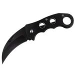 Briceag de vanatoare IdeallStore®, Liberty Claw, karambit extensibil, 14.5 cm, negru, IdeallStore