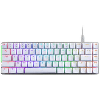Tastatura Gaming Wireless ASUS ROG Azoth RGB NX Snow Switch Mecanica 90MP031A-BKUA11