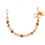 Bratara placata cu Aur roz de 24K, cu cristale Swarovski, Jackie | 4252-39132RG, Roxannes - Mariana Jewellery