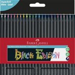 Set 24 creioane colorate - Black Edition, Faber-Castell