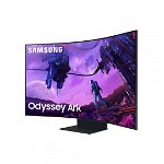 Monitor Gaming curbat Samsung Odyssey Ark, 55", Quantum Mini LED, 165 Hz, Cockpit Mode
