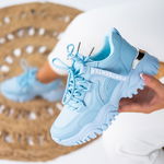 Pantofi Sport, culoare Albastru, material Piele ecologica, Textil - cod: P12482, ABC