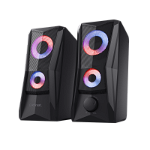 Boxe Trust GXT 606 Javv, iluminare RGB LED, putere maxima 12W, frecventa de raspuns 160 Hz - 20.000 Hz, audio input 3.5mm, negru, TRUST