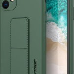 Husa Wozinsky Kickstand Husa din silicon cu suport pentru Samsung Galaxy A72 4G Verde Inchis