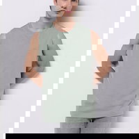 Tricou uni din bumbac - fara maneci, COLINS