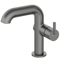 Baterie pentru lavoar cu duza dreptunghiulara Deante Silia Antracit Mat, 