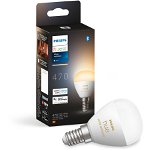 Bec LED Smart PHILIPS Hue 8719514491106, E14, 5.1W, 470lm, Wi-Fi, lumina variabila, compatibil Alexa, Google Assistant