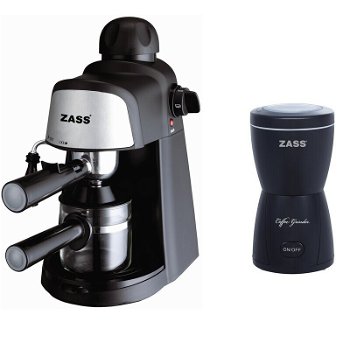 Pachet espressor Zass ZEM 05 cu rasnita Zass ZCG 05