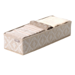 Cutie textila pentru organziare accesorii imbracaminte in sertare, Macrame, 42x14x9cm, 