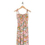 Imbracaminte Femei Maaji Choose Happiness Floral Smocked Cover-Up Maxi Dress Multicolor