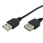 Cablu extensie USB 2.0, lungime 3 metri, negru, PRC