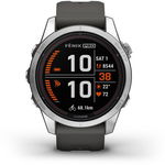 Smartwatch GARMIN Fenix 7S Pro Solar Edition 42mm, Wi-Fi, GPS, Android/iOS, silicon, Silver/Graphite