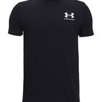 Under Armour tricou copii culoarea negru, neted, Under Armour