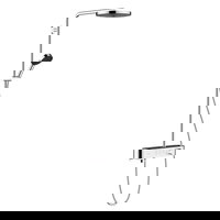 Coloana de dus Hansgrohe Pulsify S 260 1jet cu baterie termostatata ShowerTablet 400 crom, Hansgrohe