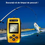 Sonar pentru pescuit Fish Finder portabil cu senzor de adancime 100m, Star