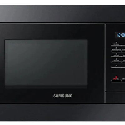 Samsung Cuptor cu microunde incorporabil Samsung MG23A7013CA/OL, 23L, Grill, 800W, 6 trepte de putere, Mod Eco, Dezghetare rapida, Functie Grill Fry, Inox negru, Samsung