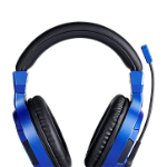 Casca Gaming Stereo BigBen Headset Licenta Sony Playstation 4, PC, Jack 3.5mm, Cablu 1.2m (Albastru)