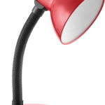 Lampa de birou VIRONE FUPI DL-4/R, E27, 40 W, IP20, cablu 1 m, brat flexibil, rosu/negru, Orno
