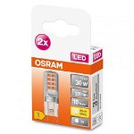 Set 2 becuri LED OSRAM 4058075449862, G9, 4.2W, 470lm, lumina calda