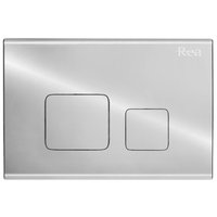Clapeta/Buton F argintiu pentru cadru wc, Rea