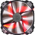 Ventilator Deepcool Xfan 200, 200mm (Led Rosu)