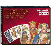 Set 2 pachete Carti de joc Luxury, in cutie de lux, 