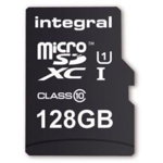 Integral 128GB micro SDHC SDXC Cards C10 - Ultima Pro X+OTG Reader