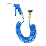 Pistol De Aer Cu Furtun De 5m, Duza Din Otel De 12cm, Conector Rapid, D2465, 