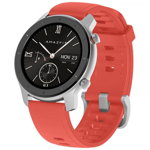 Smartwatch Xiaomi Huami Amazfit GTR, 1.2 inch, 42 mm, Amoled, GPS, 5ATM Waterproof, Bluetooth 5.0, 195 mAh, Global, Rosu