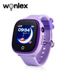 Ceas Smartwatch Pentru Copii Wonlex GW400X cu Functie Telefon, Localizare GPS, Camera, Pedometru, SOS, IP54 – Mov, Cartela SIM Cadou