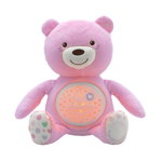 Jucarie cu proiectie Chicco Ursuletul bebelus, roz, 0luni+, Chicco