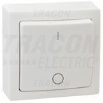 Intrerupator bipolar , pe tencuiala (pentru tapet) TFK102 10AX/250VAC, IP20 (102), Tracon